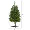 3ft. Pre-Lit Green Mountain Pine Artificial Christmas Tree, Clear LED Lights